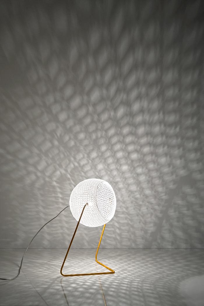Table Lamp Trama T1 In-Es Artdesign Collection Trame Color Silver Size 16 Cm Diam. Ø 21 Cm